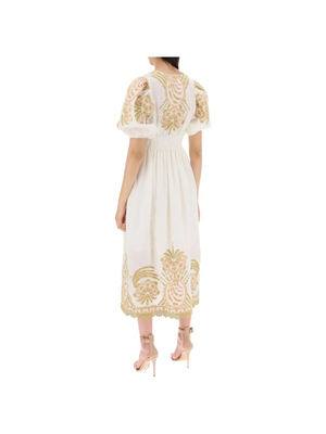 Waverly Embroidered Linen Dress-ZIMMERMANN-JOHN JULIA