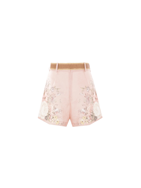 Waverly Linen Shorts-ZIMMERMANN-JOHN JULIA