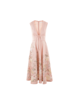 Waverly Floral Linen Dress-ZIMMERMANN-JOHN JULIA