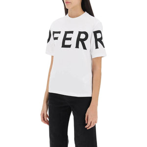 Short Sleeve T-Shirt With Oversized Logo FERRAGAMO JOHN JULIA.