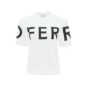 Short Sleeve T-Shirt With Oversized Logo FERRAGAMO JOHN JULIA.