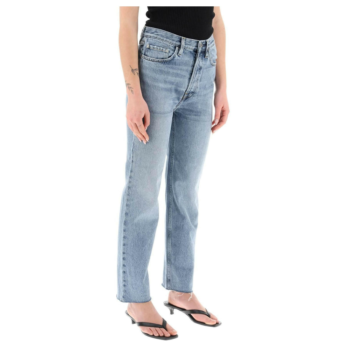 Toteme Classic Cut Jeans In Organic Cotton - JOHN JULIA