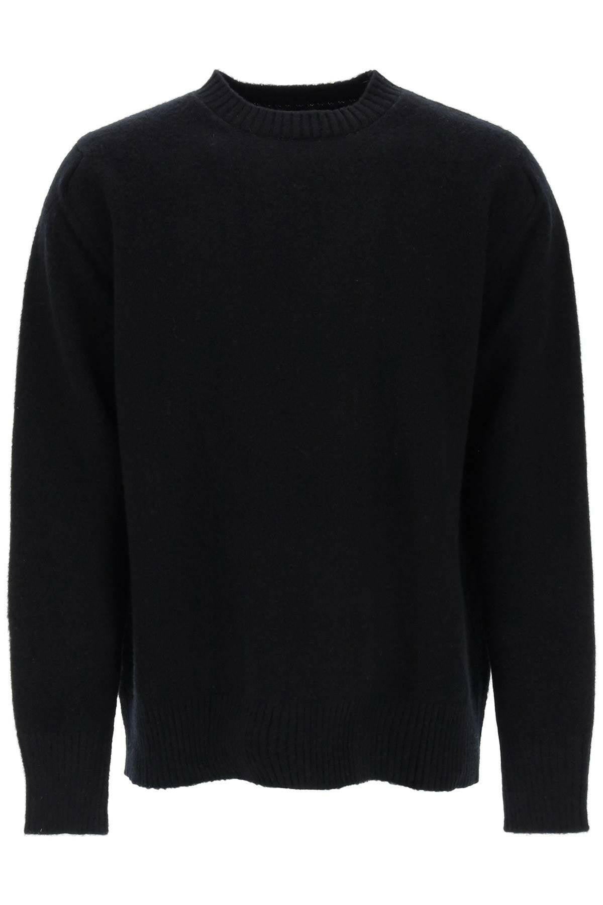 Oamc Wool Sweater With Jacquard Logo - JOHN JULIA