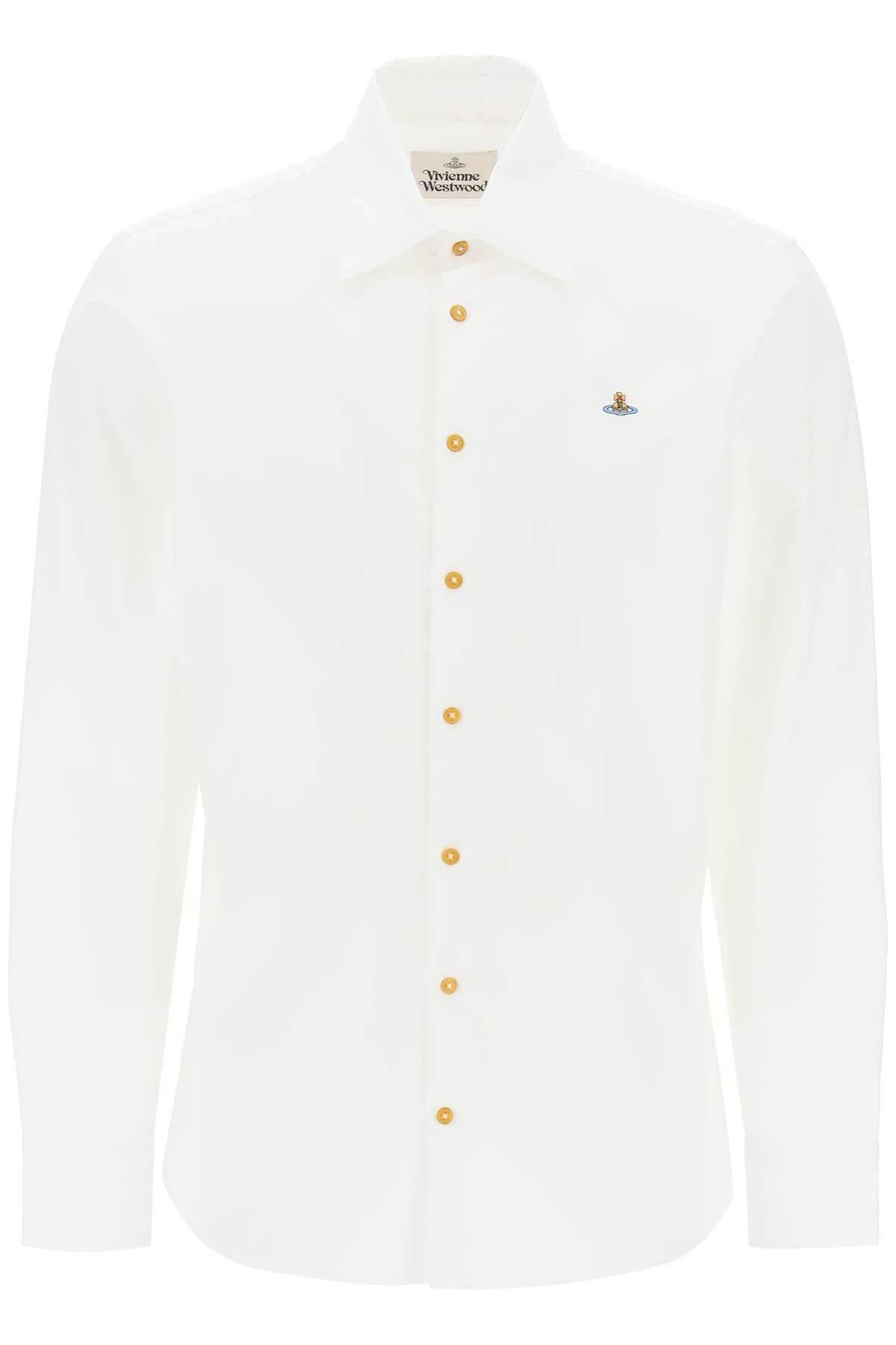 Vivienne Westwood Ghost Shirt With Orb Embroidery - JOHN JULIA