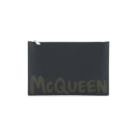 ALEXANDER MCQUEEN-Graffiti Flat Pouch-JOHN JULIA