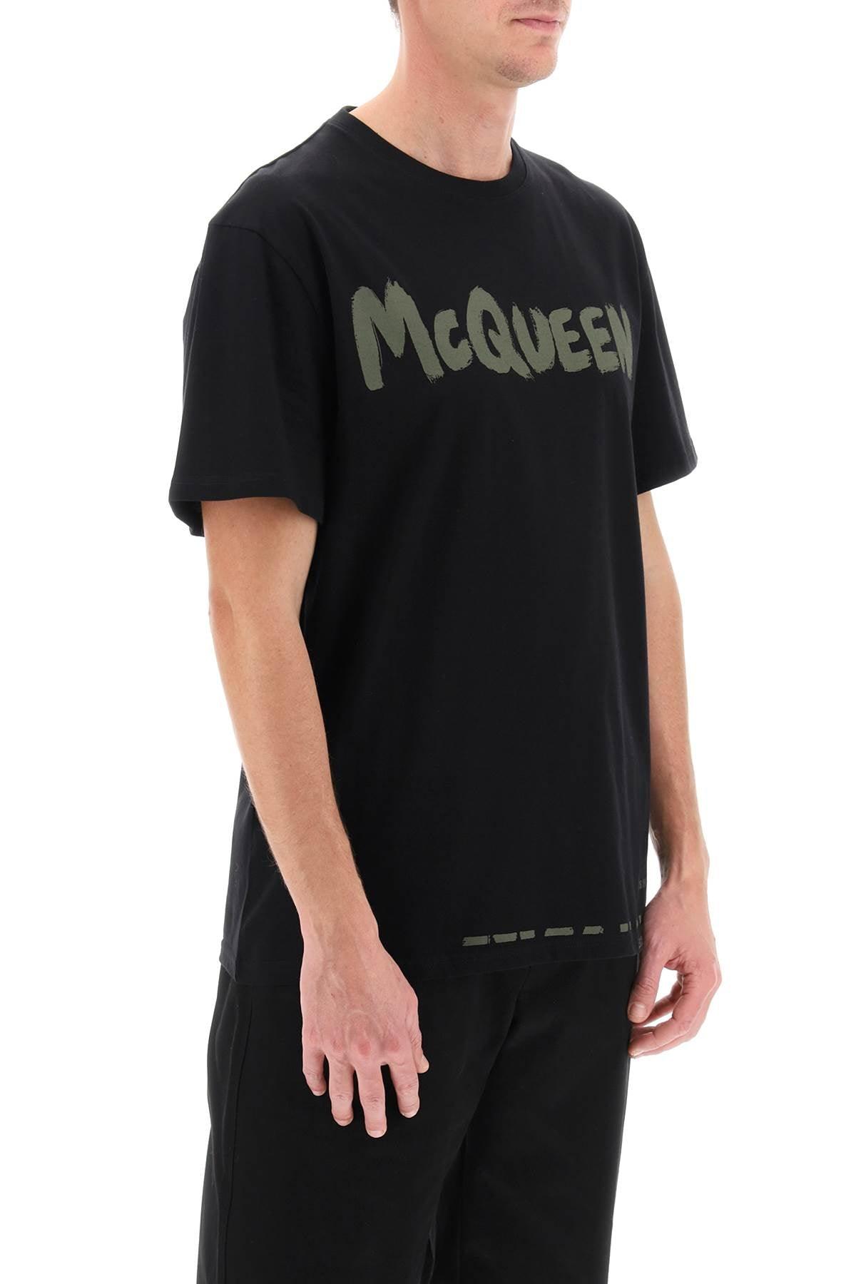 Alexander Mcqueen Mcqueen Graffiti T Shirt - JOHN JULIA