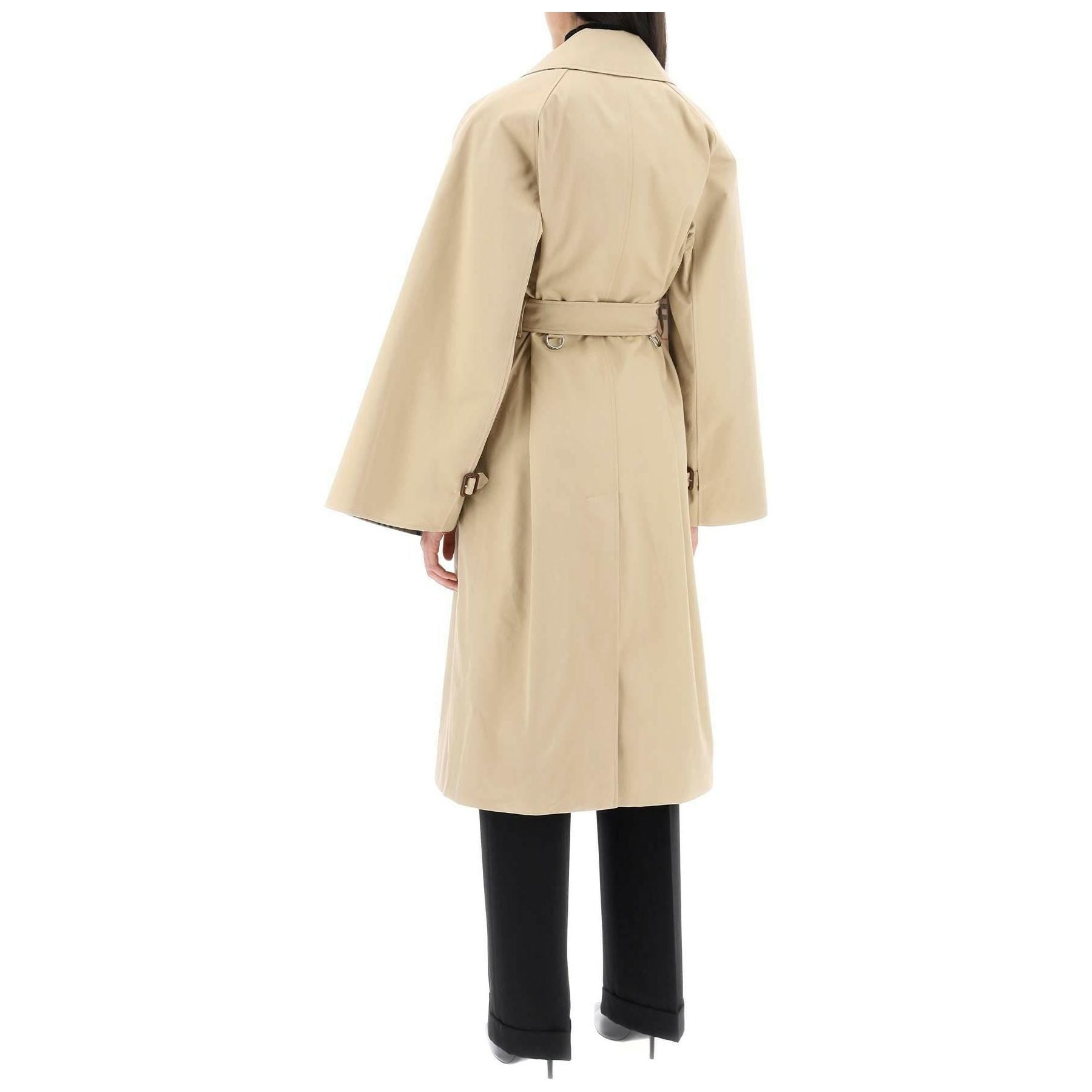 Ness' Double-Breasted Raincoat In Cotton Gabardine BURBERRY JOHN JULIA.