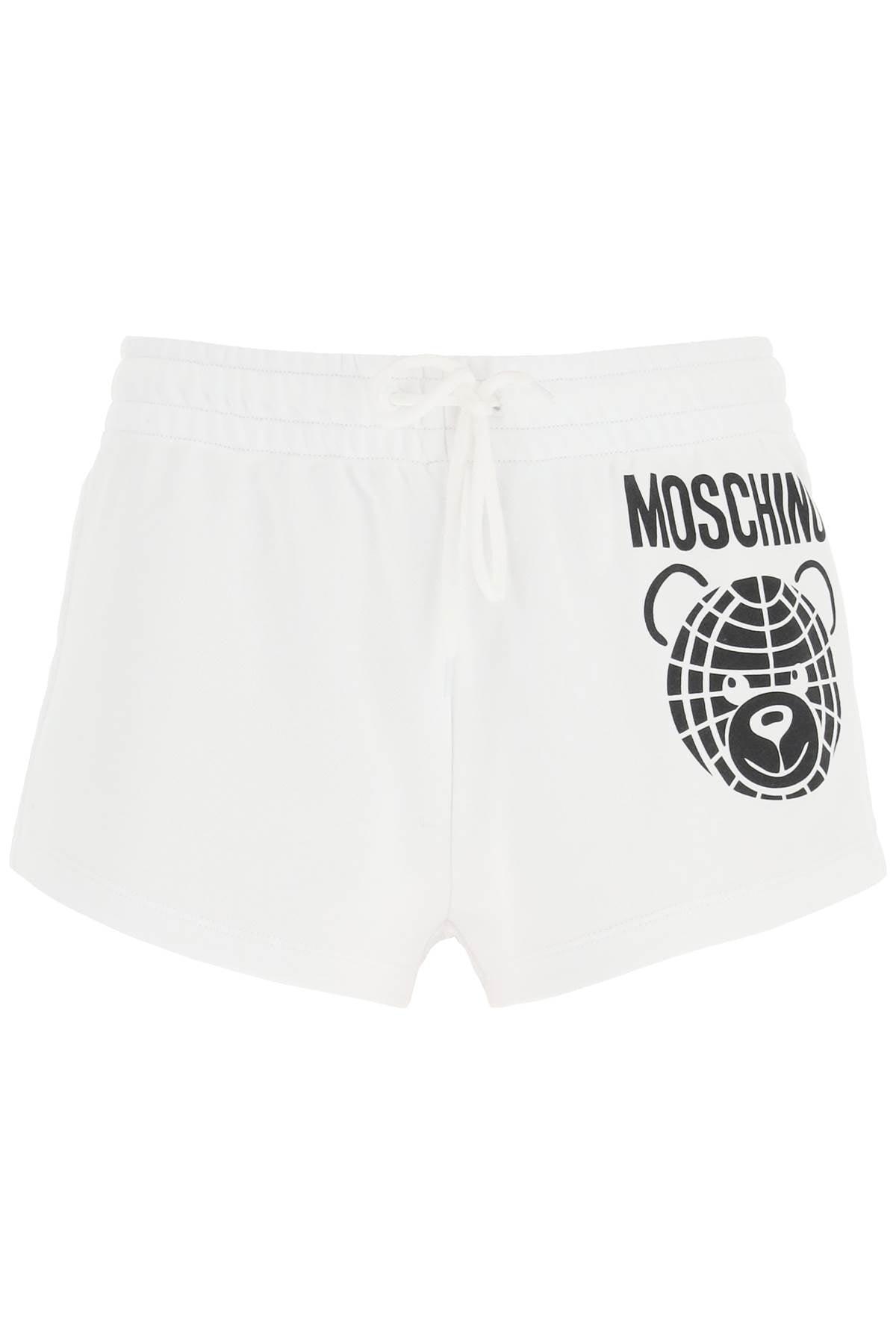 Moschino Sporty Shorts With Teddy Print - JOHN JULIA