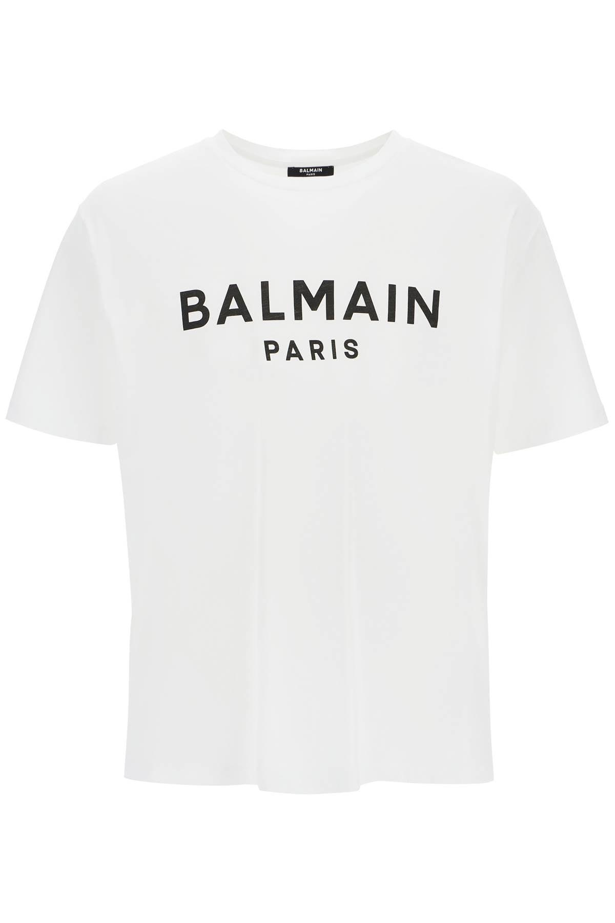 Balmain Logo Print T Shirt - JOHN JULIA