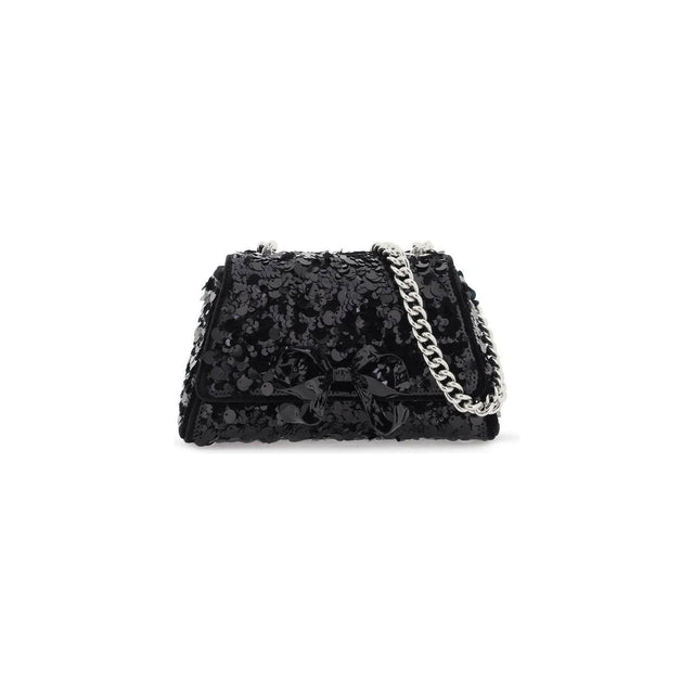 Sequined Bow Mini Shoulder Bag SELF PORTRAIT JOHN JULIA.