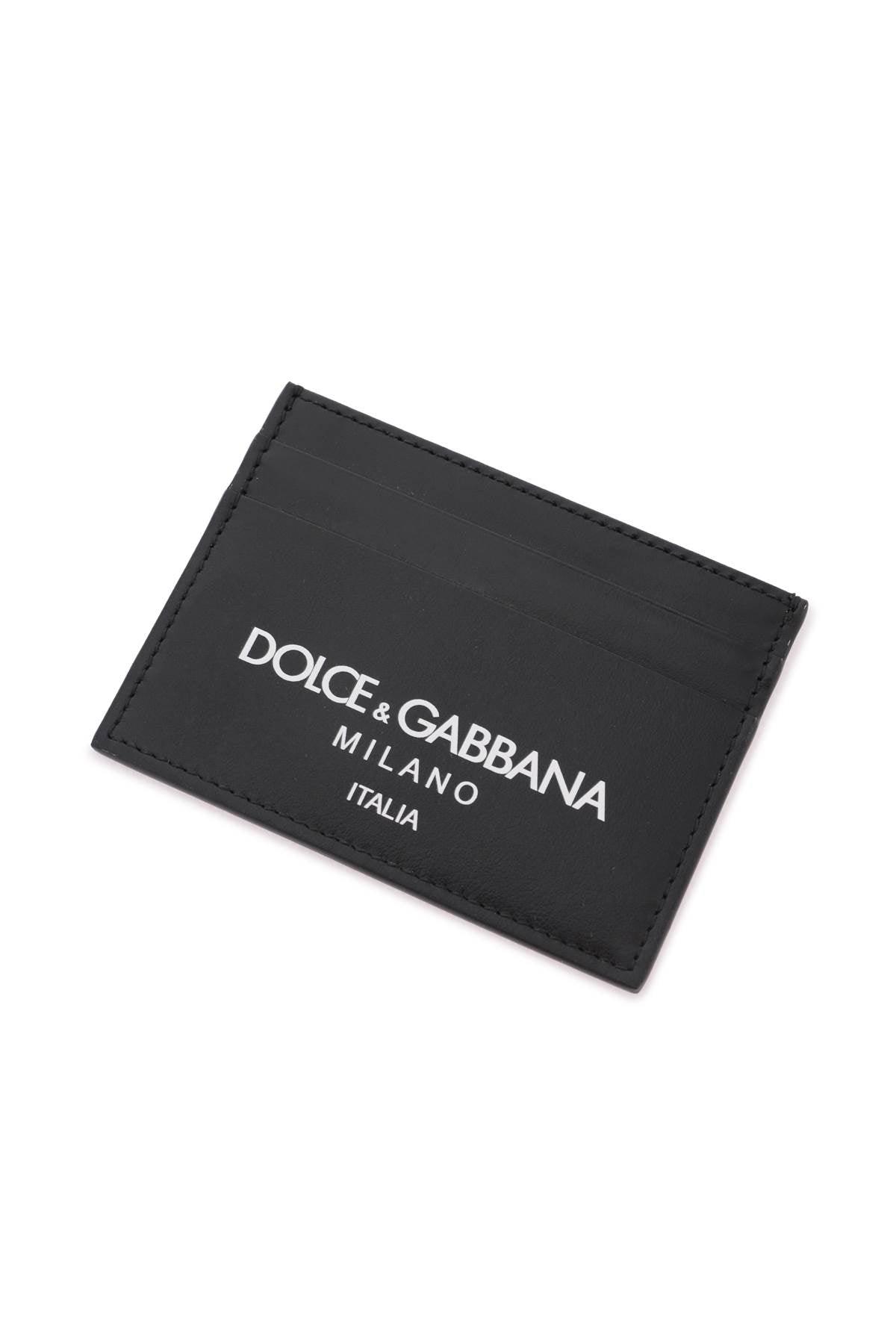 Dolce & Gabbana Logo Leather Cardholder - JOHN JULIA