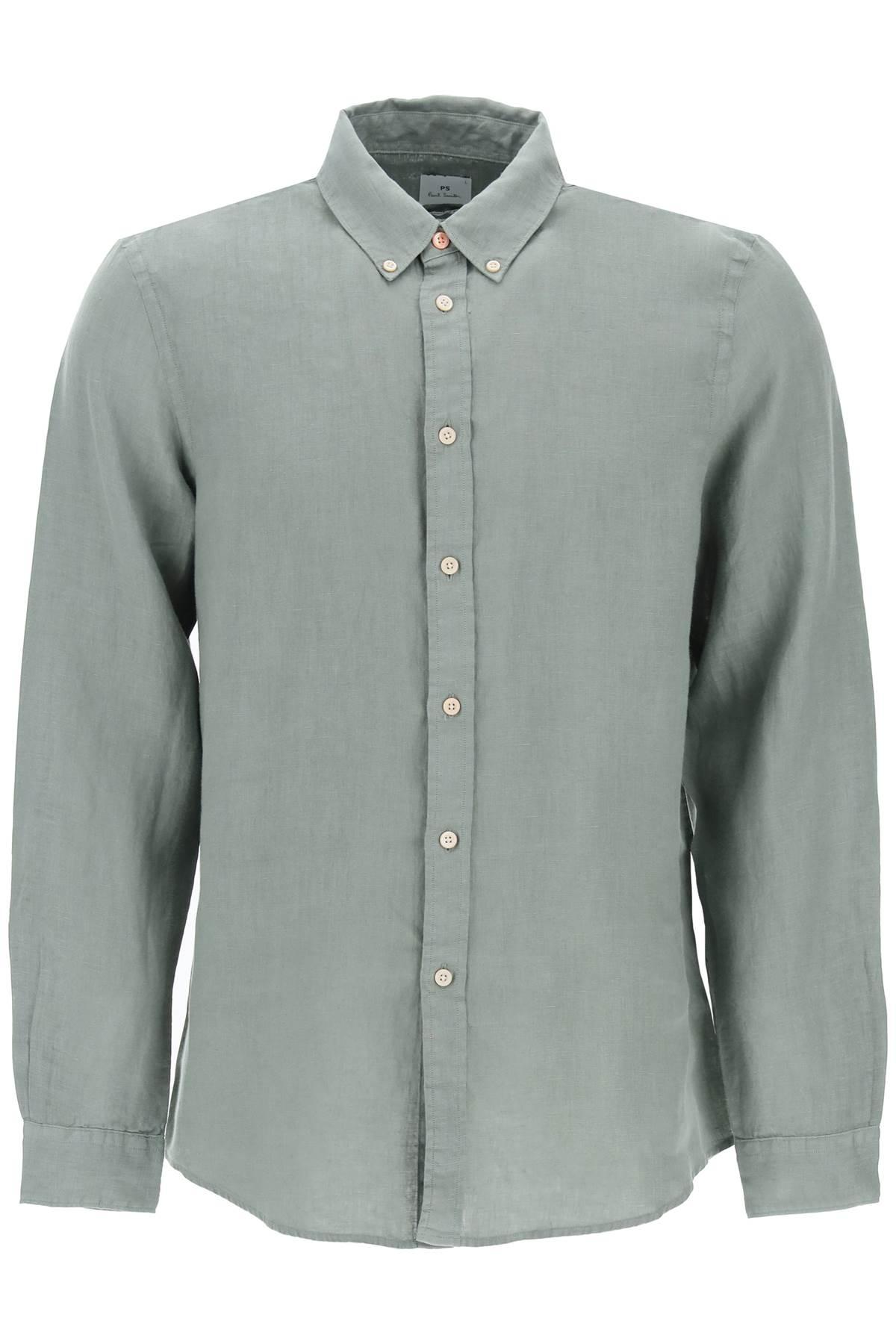 Ps Paul Smith Linen Button-Down Shirt - JOHN JULIA