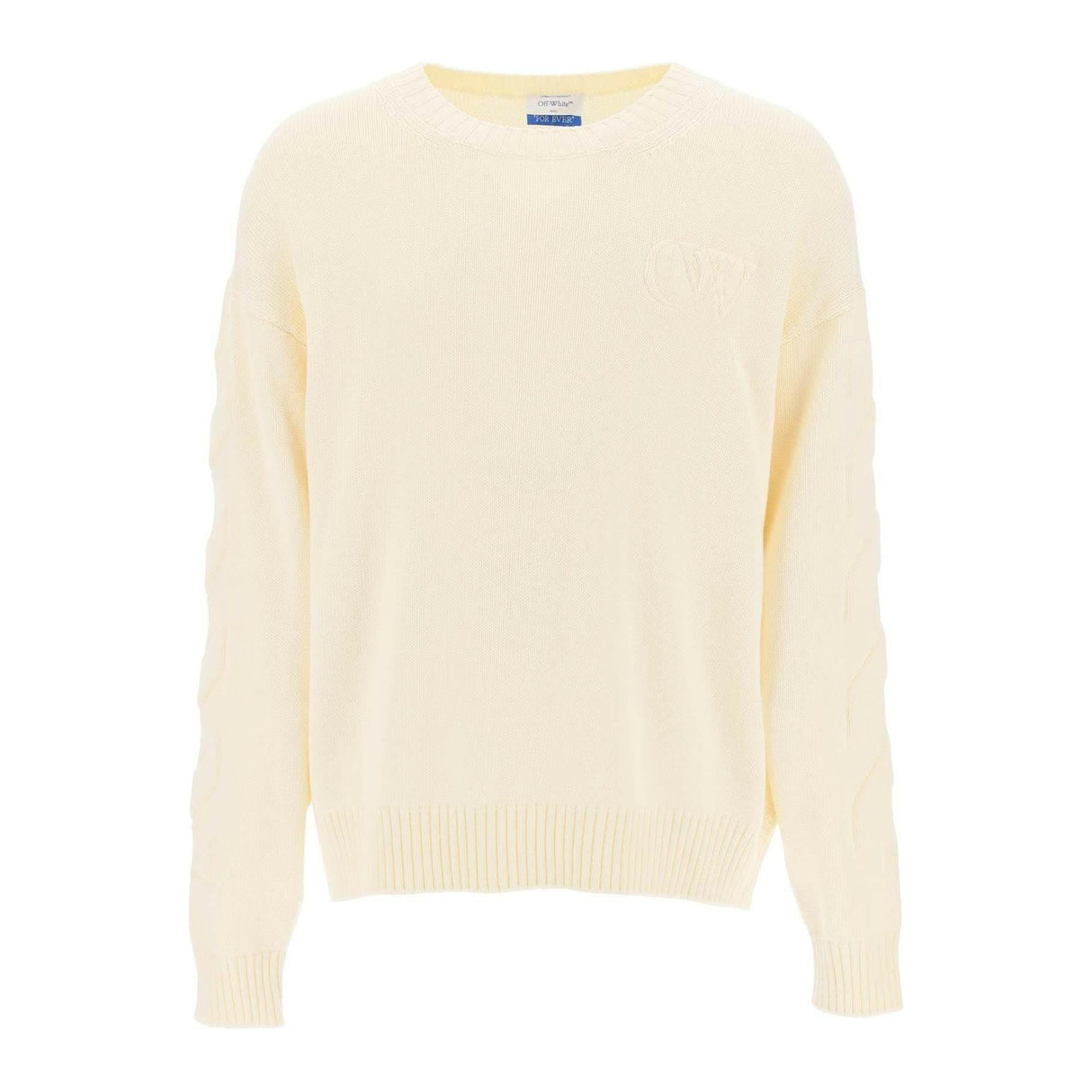 Sweater With Embossed Diagonal Motif OFF-WHITE JOHN JULIA.