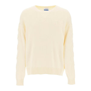 Sweater With Embossed Diagonal Motif OFF-WHITE JOHN JULIA.