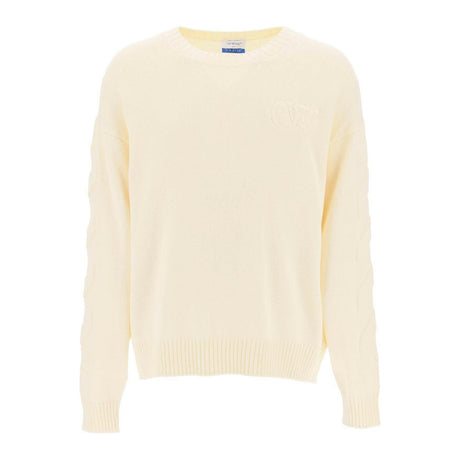 Sweater With Embossed Diagonal Motif OFF-WHITE JOHN JULIA.