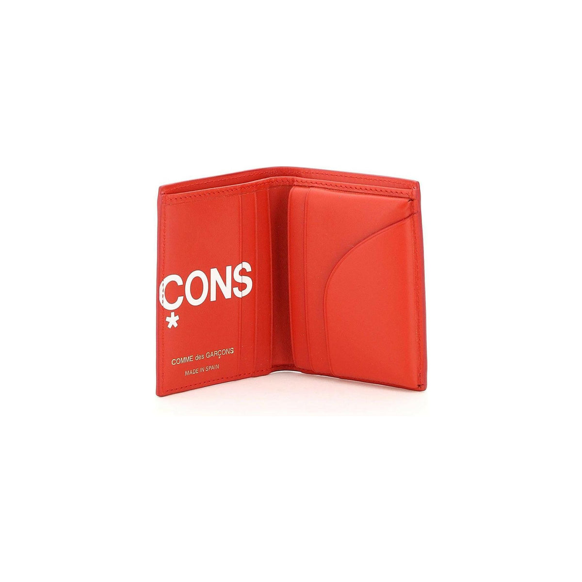 Comme Des Garcons Wallet Small Bifold Wallet With Huge Logo