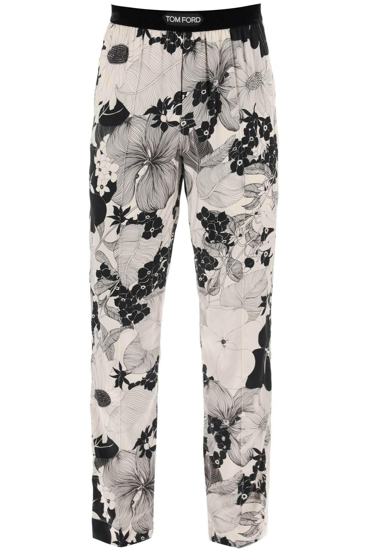 Tom Ford Pajama Pants In Floral Silk - JOHN JULIA