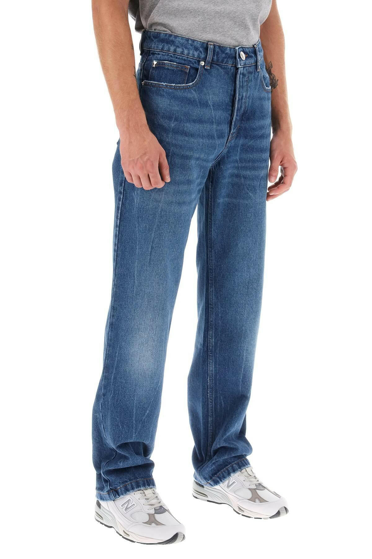 Ami Paris Loose Jeans With Straight Cut - JOHN JULIA