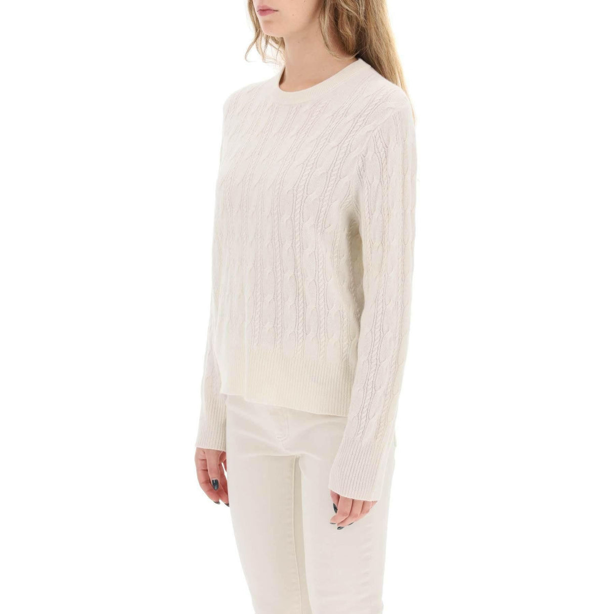 Twin Cable Cashmere Sweater GUEST IN RESIDENCE JOHN JULIA.