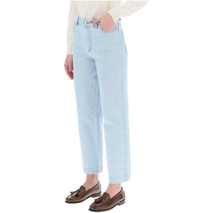 Light Vintage Wash New Sailor Straight Cut Cropped Jeans A.P.C. JOHN JULIA.