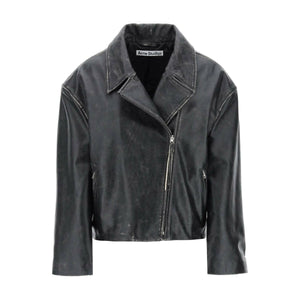 Leather Biker Jacket ACNE STUDIOS JOHN JULIA.