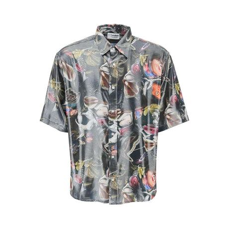 x Per B. Sundberg Print Laminated Short Sleeved Shirt ACNE STUDIOS JOHN JULIA.