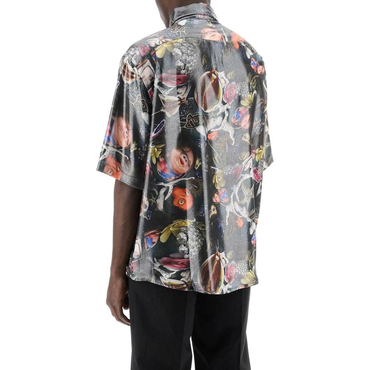 x Per B. Sundberg Print Laminated Short Sleeved Shirt ACNE STUDIOS JOHN JULIA.