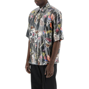 x Per B. Sundberg Print Laminated Short Sleeved Shirt ACNE STUDIOS JOHN JULIA.