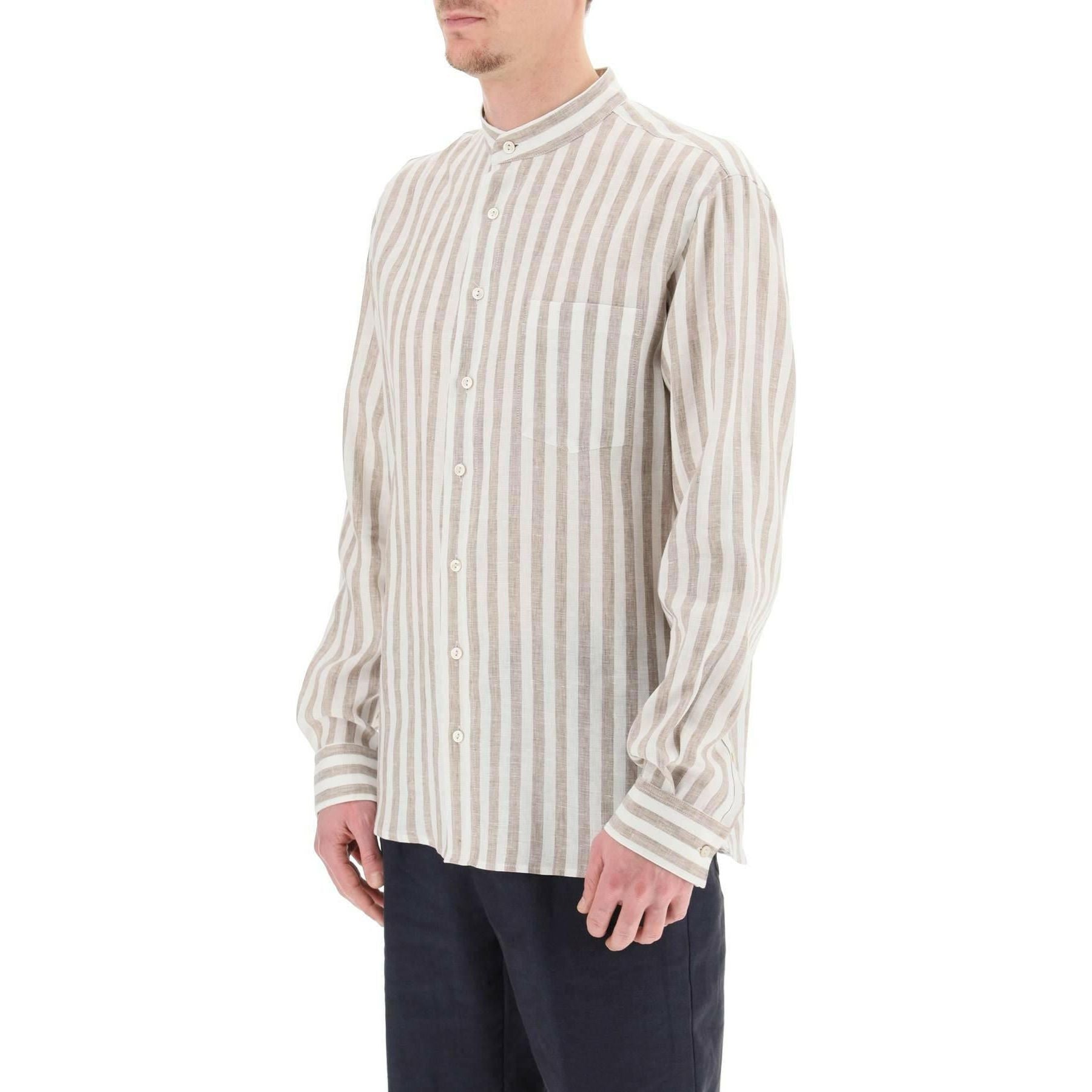 Striped Linen Shirt AGNONA JOHN JULIA.
