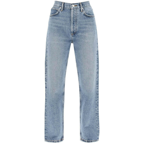 Blue Navigate 90's Vintage High-Wasited Cotton Jeans AGOLDE JOHN JULIA.