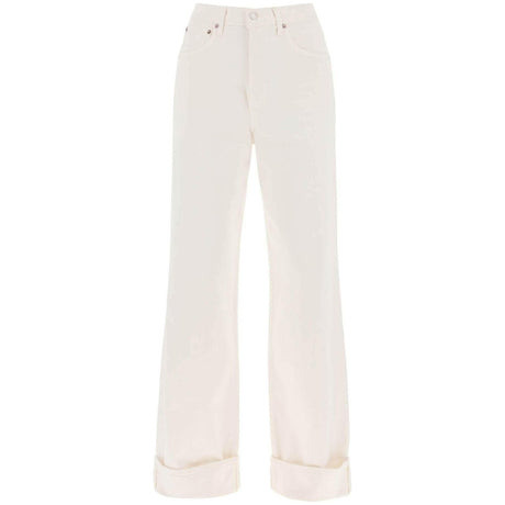 Organic Cotton Dame High Rise Wide-Leg Jeans AGOLDE JOHN JULIA.