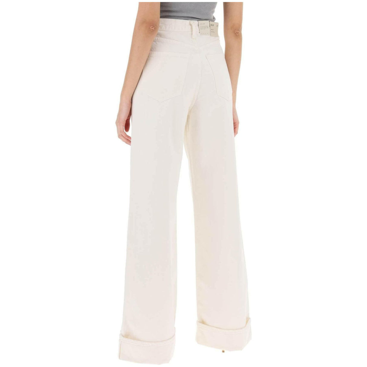 Organic Cotton Dame High Rise Wide-Leg Jeans AGOLDE JOHN JULIA.