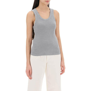 Ribbed Poppy Sleeveless Organic Cotton Top AGOLDE JOHN JULIA.