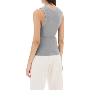 Ribbed Poppy Sleeveless Organic Cotton Top AGOLDE JOHN JULIA.