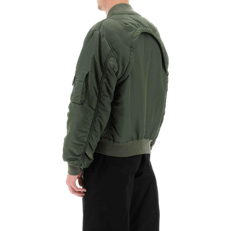 Convertible Bomber Jacket In Nylon Satin ALEXANDER MCQUEEN JOHN JULIA.