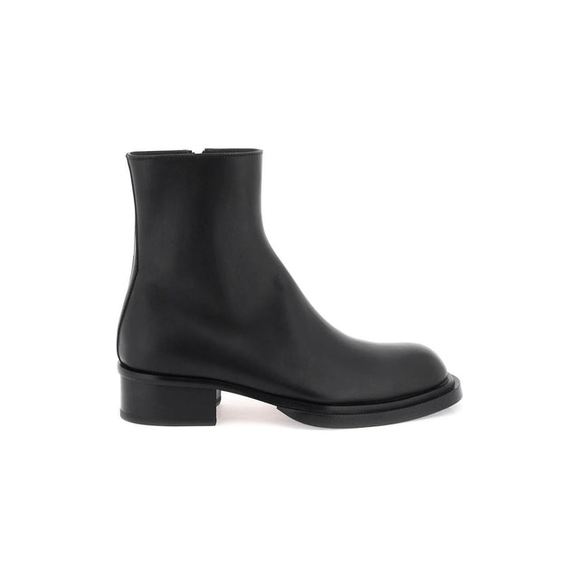 Cuban Stack Ankle Boots ALEXANDER MCQUEEN JOHN JULIA.