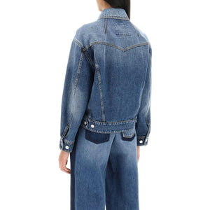 Denim Cocoon Jacket ALEXANDER MCQUEEN JOHN JULIA.