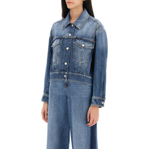 Denim Cocoon Jacket ALEXANDER MCQUEEN JOHN JULIA.