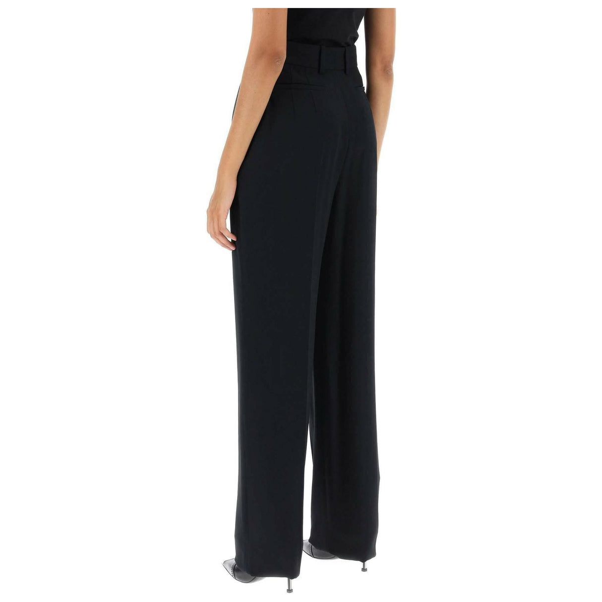 Fluid Crepe Trousers ALEXANDER MCQUEEN JOHN JULIA.