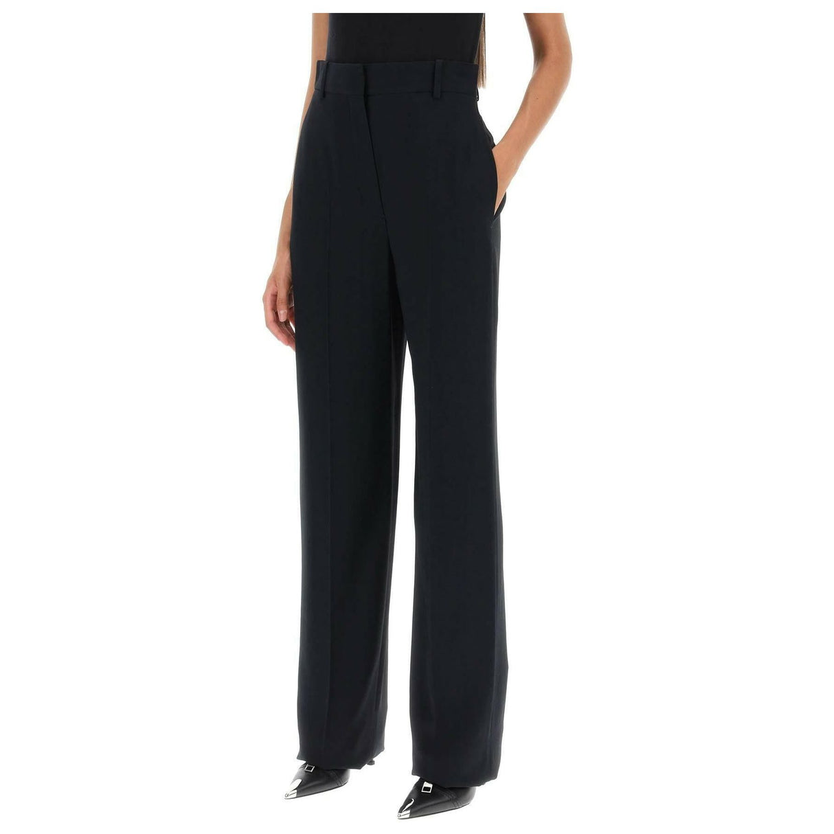 Fluid Crepe Trousers ALEXANDER MCQUEEN JOHN JULIA.