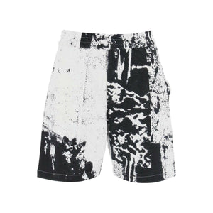 Fold Print Sweat Shorts ALEXANDER MCQUEEN JOHN JULIA.