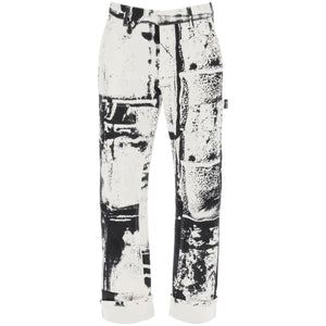 Fold Print Workwear Jeans ALEXANDER MCQUEEN JOHN JULIA.