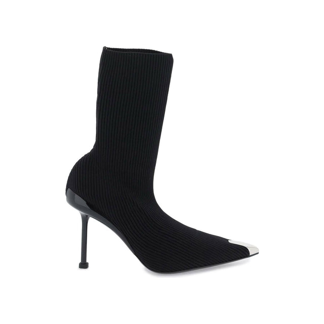 Knit Slash Ankle Boots ALEXANDER MCQUEEN JOHN JULIA.