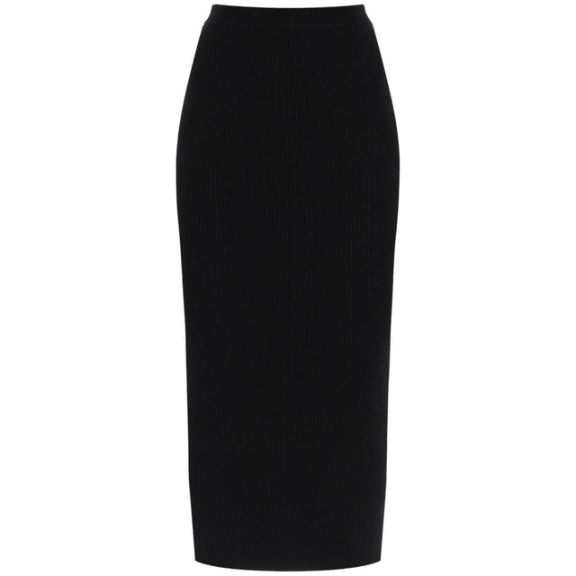 Ribbed Knit Pencil Skirt ALEXANDER MCQUEEN JOHN JULIA.