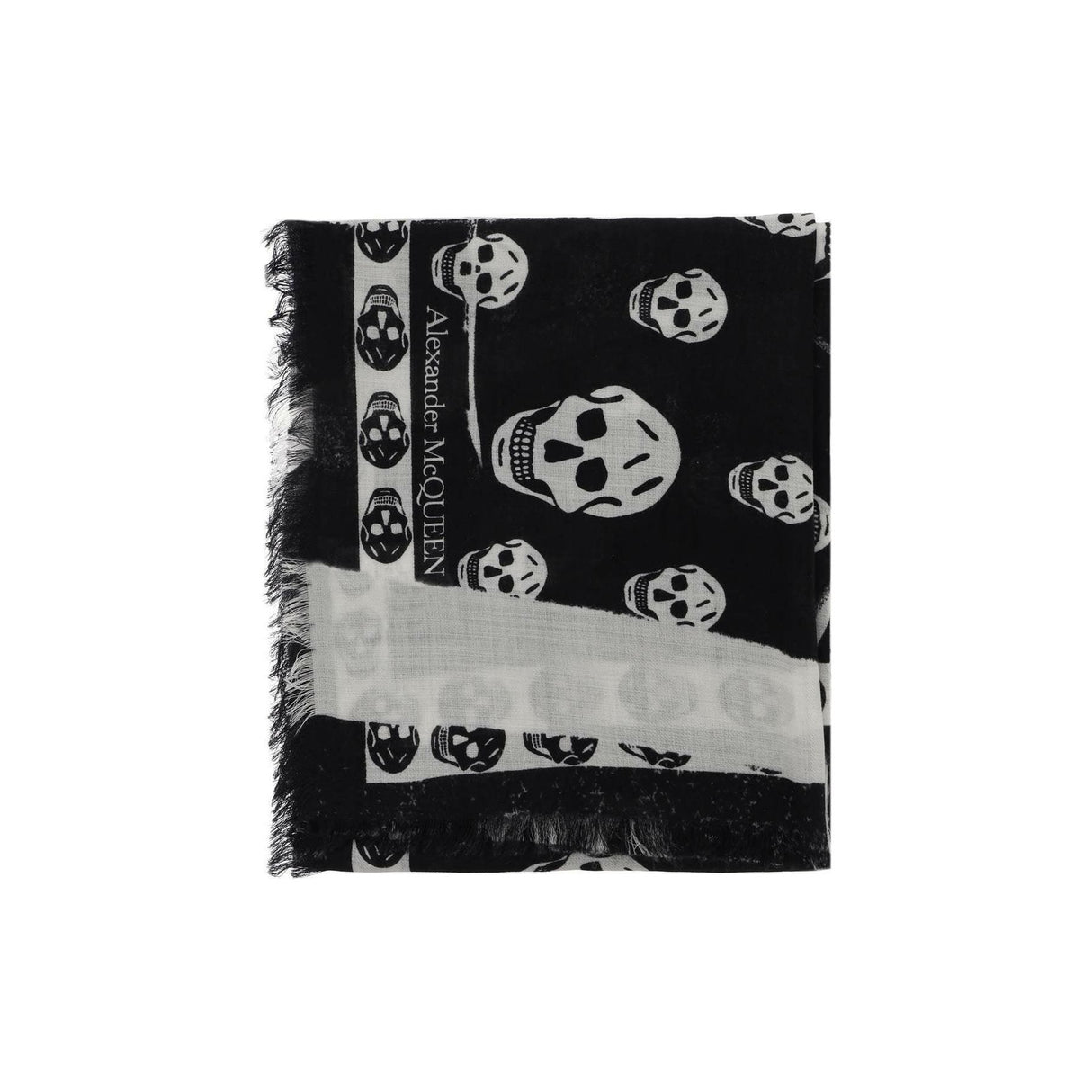 Slashed Skull Scarf ALEXANDER MCQUEEN JOHN JULIA.