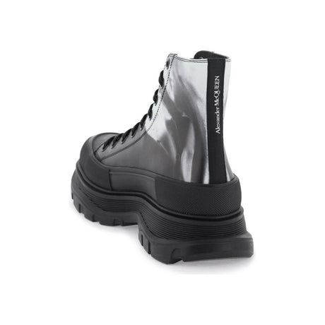 Solarized Flower Tread Slick Boots ALEXANDER MCQUEEN JOHN JULIA.