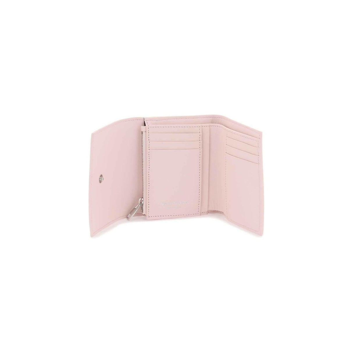 Venus Pink Compact Skull Wallet ALEXANDER MCQUEEN JOHN JULIA.