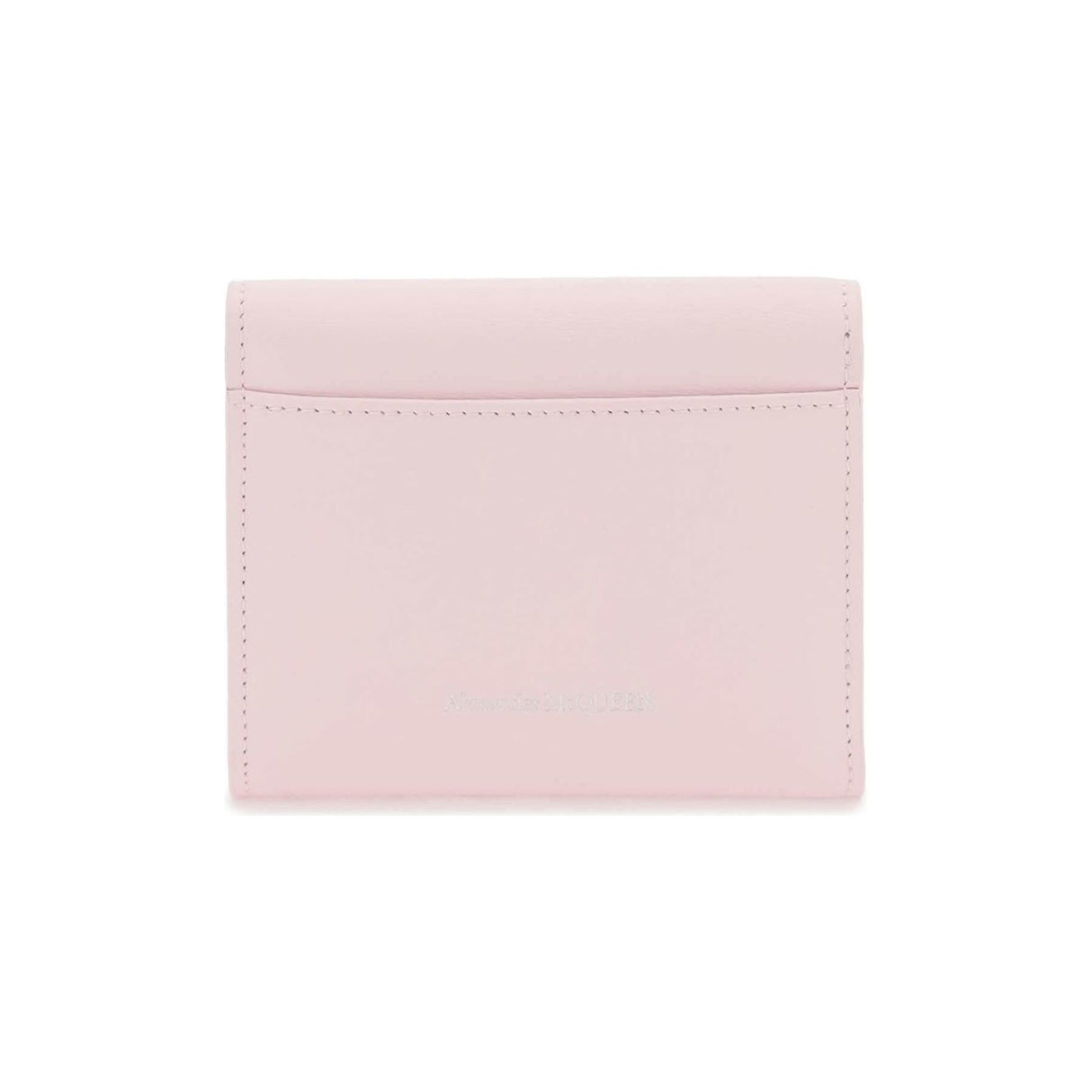 Venus Pink Compact Skull Wallet ALEXANDER MCQUEEN JOHN JULIA.