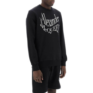 Warped Logo Sweatshirt ALEXANDER MCQUEEN JOHN JULIA.