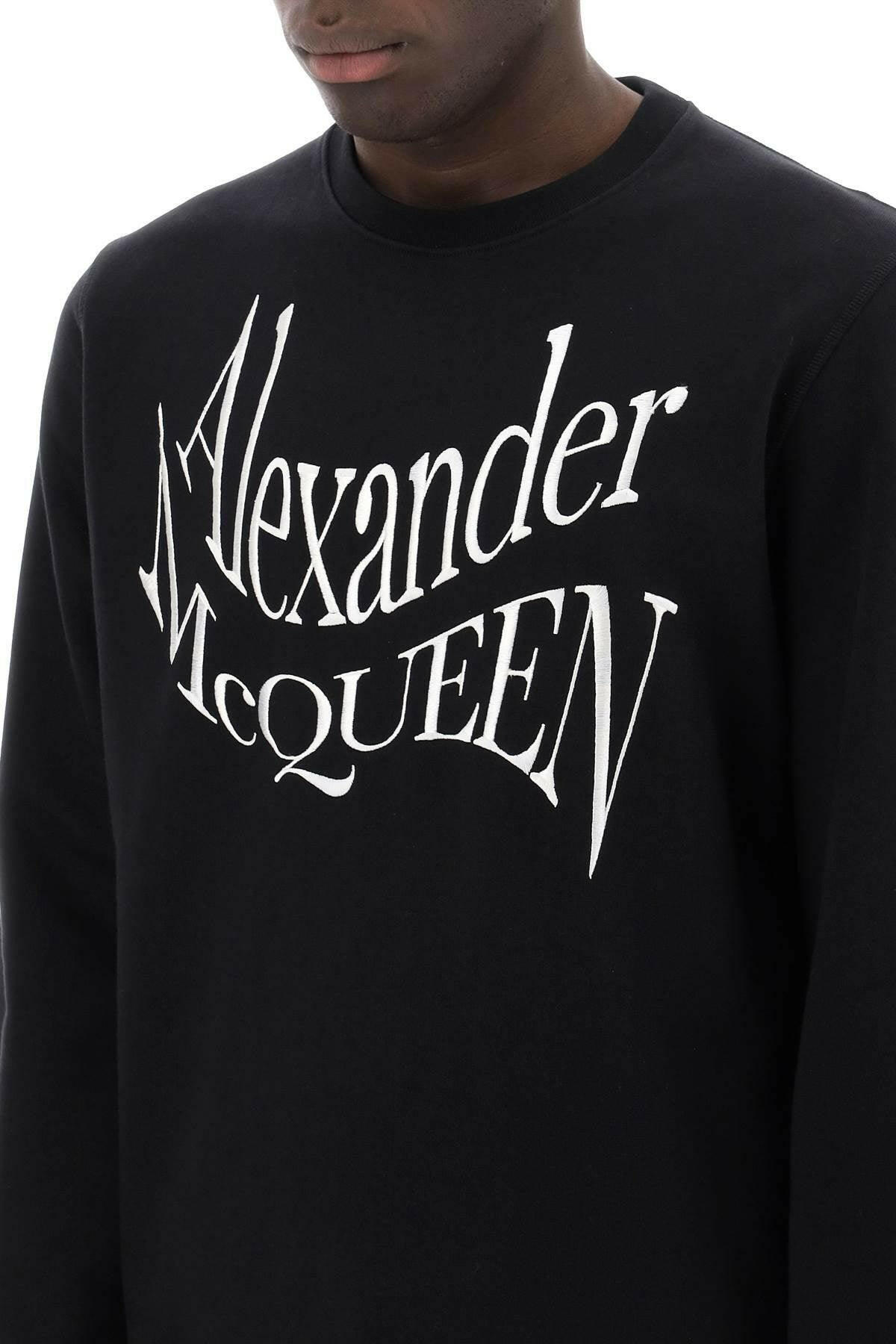 Alexander Mcqueen Warped Logo Sweatshirt - JOHN JULIA